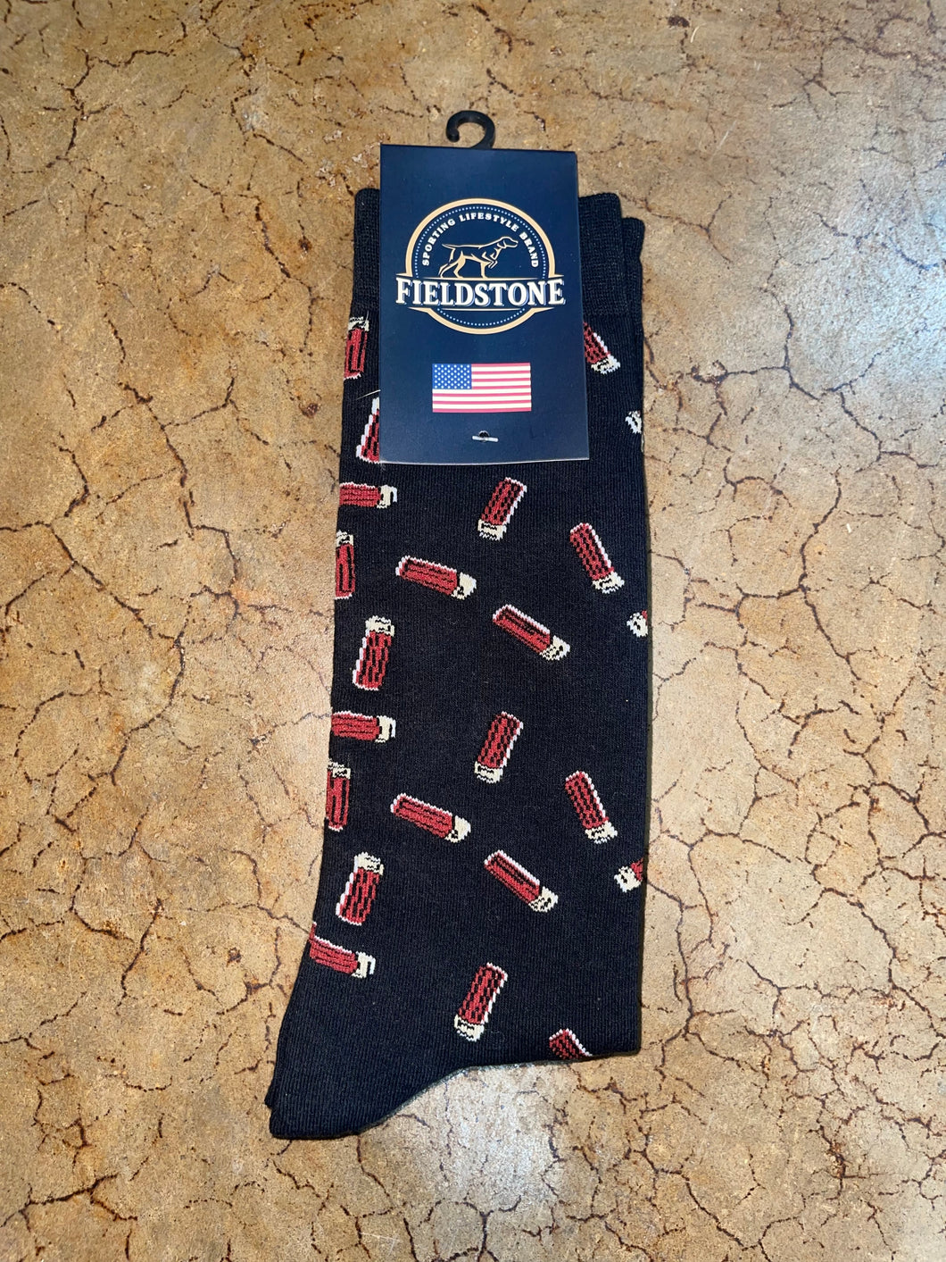 Men's Shotgun Shell Fieldstone Socks - NEW