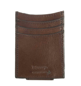 NEW - Nocona Blue Leather Tooling Money Clip