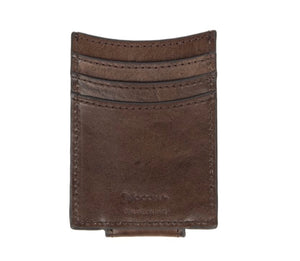 Nocona Red Leather Tooling Money Clip