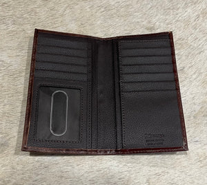 NEW - Nocona Leather & White Rodeo Wallet