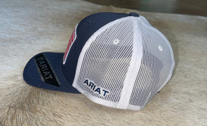 NEW - American Flag Ariat Snapback Hat