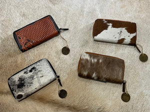 Leather and Hairon Wallets