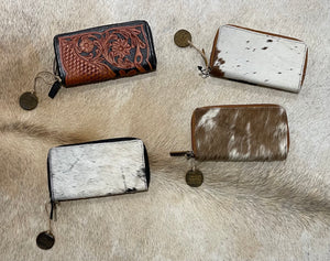 Leather and Hairon Wallets