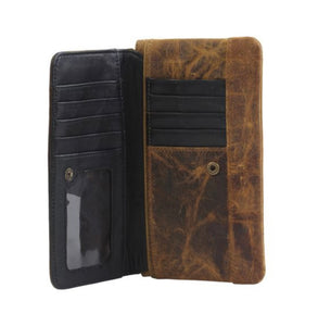 Oak Fire Leather Wallet