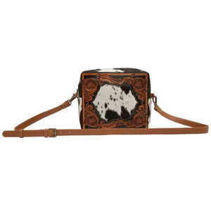 RAYNO HAND-TOOLED CROSSBODY BAG - NEW