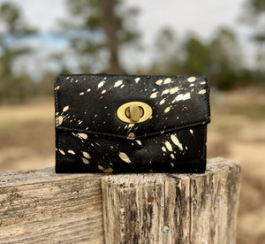 Dotted Gold Wallet