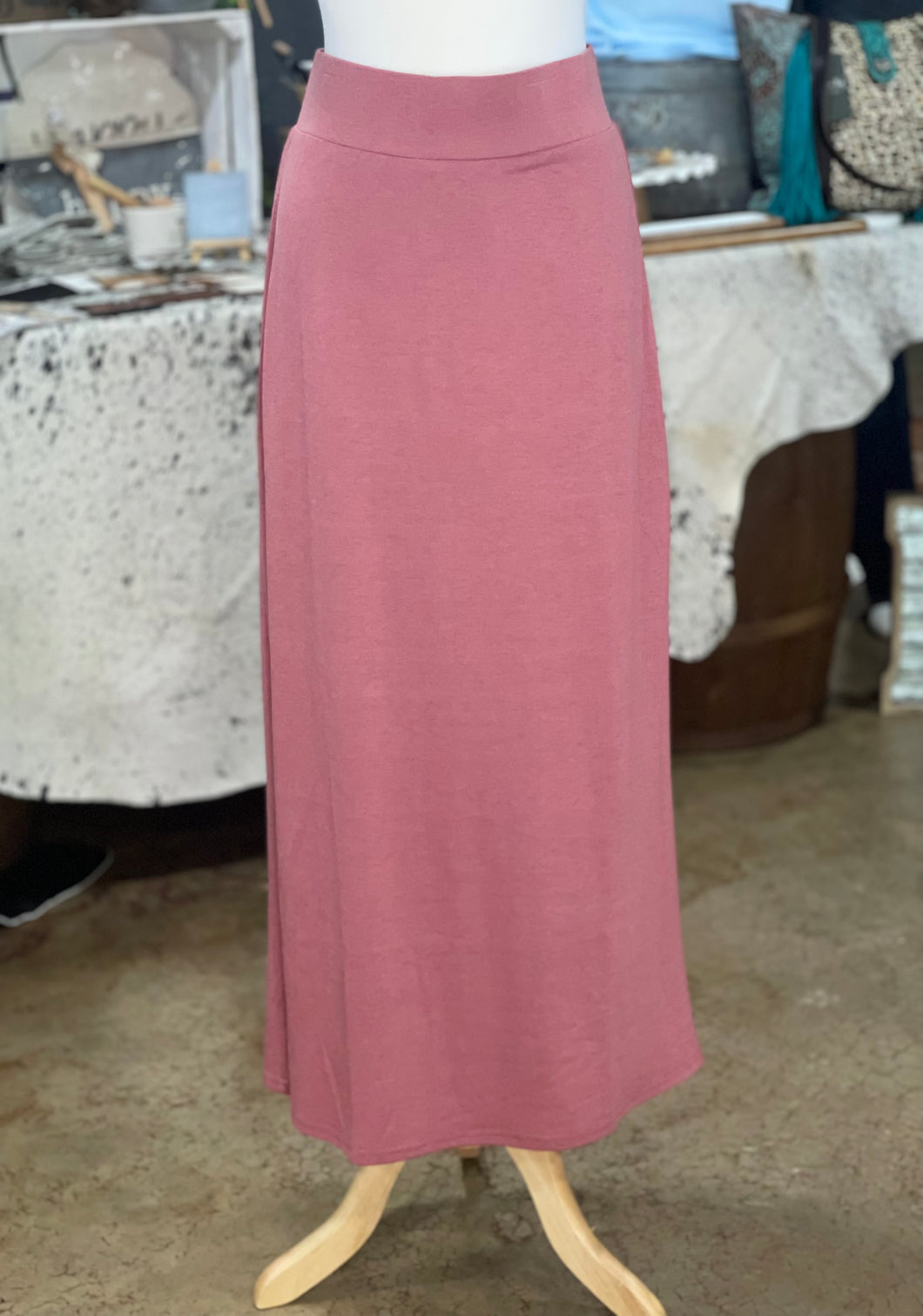 Dusty Rose Inherit Maxi Skirt