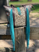 Load image into Gallery viewer, Ocean Current Leather &amp; Hairon Bag
