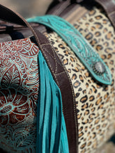 Load image into Gallery viewer, Ocean Current Leather &amp; Hairon Bag
