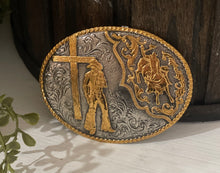 Load image into Gallery viewer, Men&#39;s CRUMRINE Buckle &quot;Cross &amp; Bull&quot;
