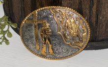 Load image into Gallery viewer, Men&#39;s CRUMRINE Buckle &quot;Cross &amp; Bull&quot;
