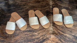 Cowhide Sandals - NEW