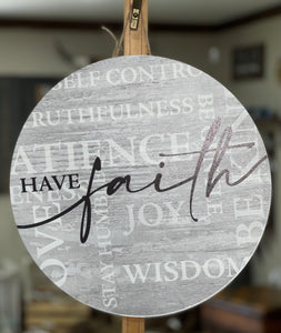 "Have Faith" Door Hanger