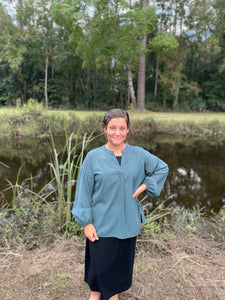 Emerald Green Blouse - NEW