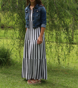 Striped Sleeveless Dress