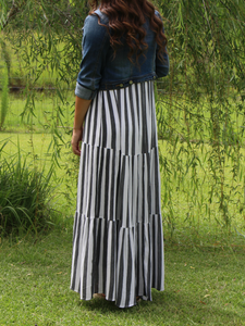 Striped Sleeveless Dress