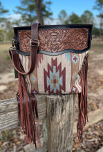 Load image into Gallery viewer, Leather &amp; Blanket Crossbody - NEW
