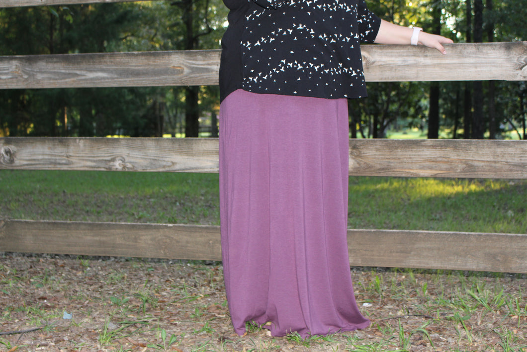 Plus Size Maxi Skirt