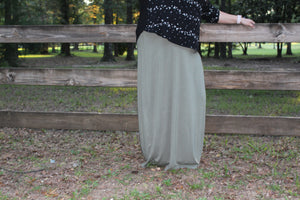 Plus Size Maxi Skirt