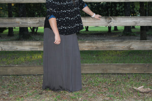 Plus Size Maxi Skirt