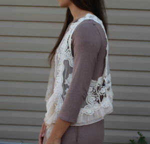 Knit Crochet Vest