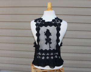 Knit Crochet Vest