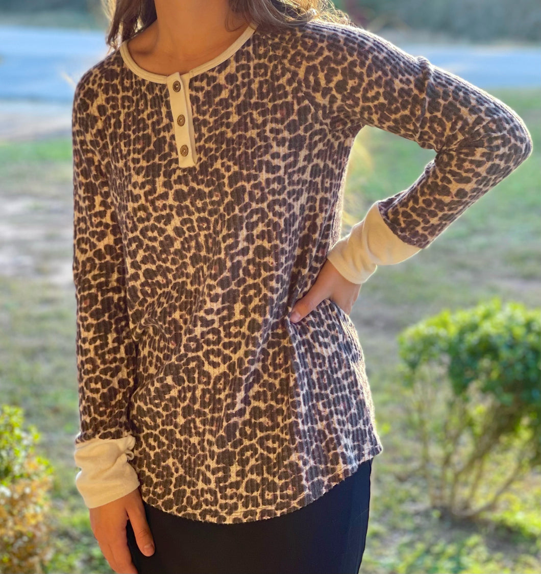 Leopard Sweater Shirt