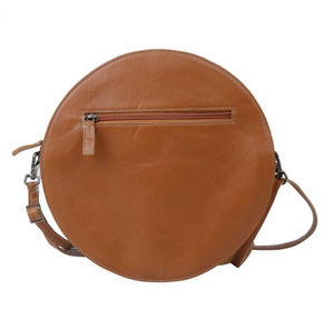 Leather & Cowhide Canteen Crossbody Purse - NEW