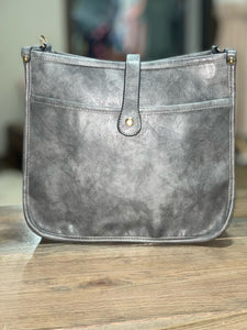 Gray Crossbody Purse Without Strap