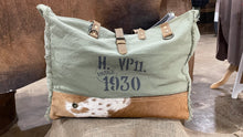 Load image into Gallery viewer, Large Over Night Cowhide Bag
